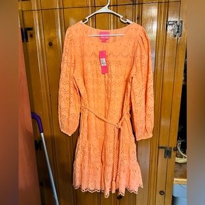Lilly Pulitzer PB Bellini Riviera Eyelet Dress NWT XL